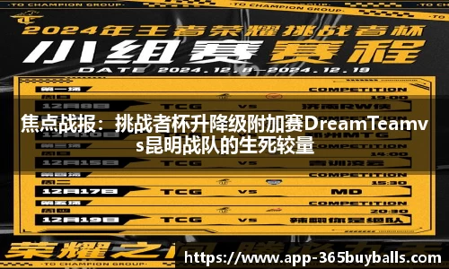 焦点战报：挑战者杯升降级附加赛DreamTeamvs昆明战队的生死较量